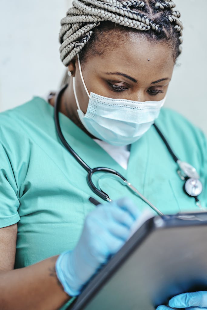 Crop doctor writing prescription on paper