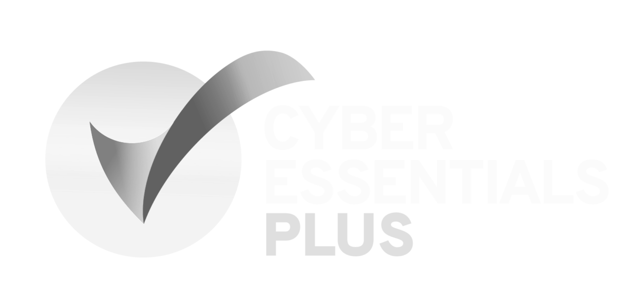 cyber essentials plus white logo